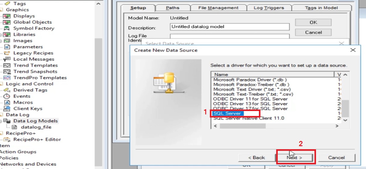 Select Sql Server And Click Next